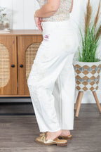 The Betty Tummy Control Barrel Risen Jeans