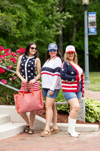 Americana Star Knit Vest and Shorts Set