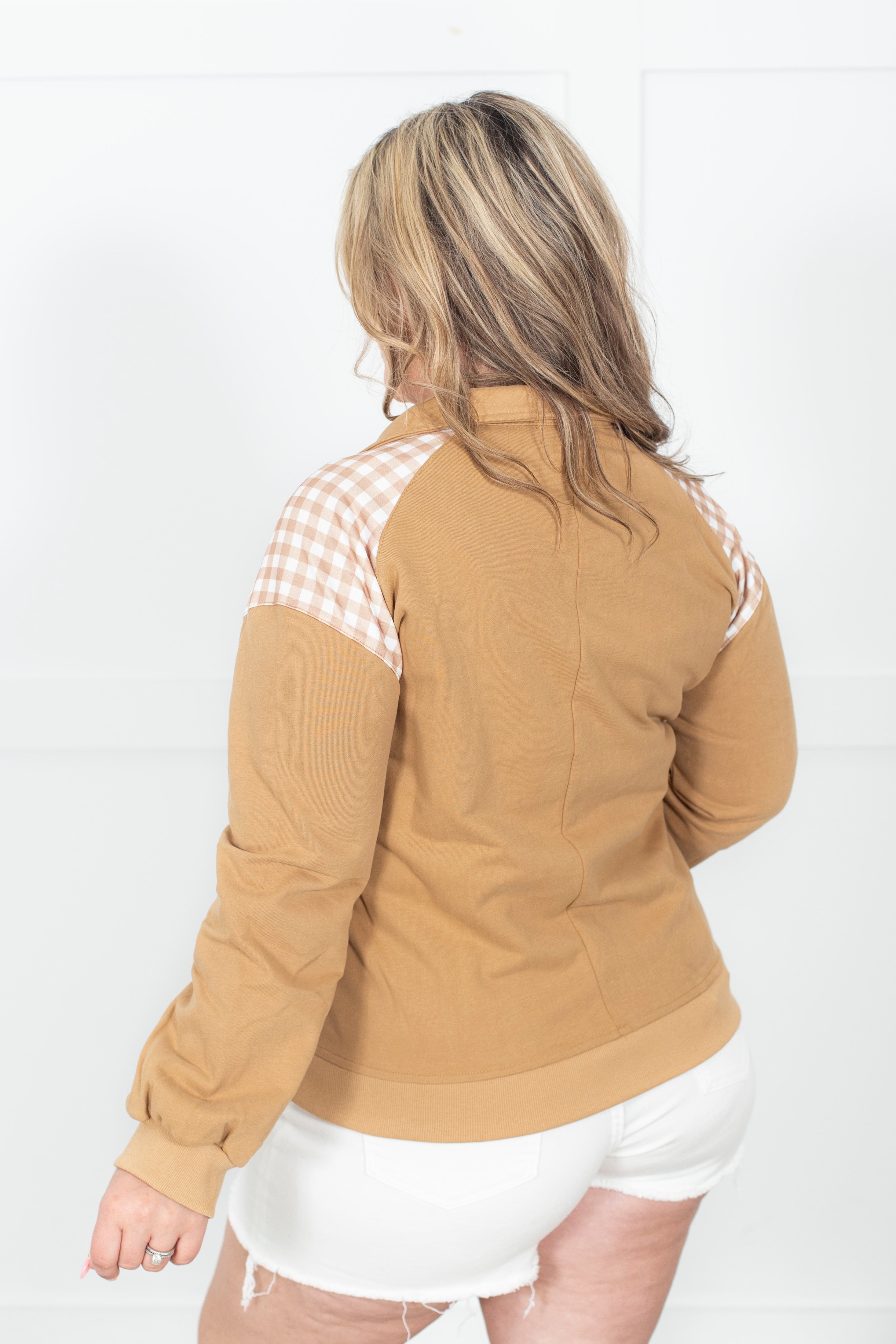 Camden Check Half Zip