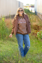 Cozy Embroidered Mock Neck