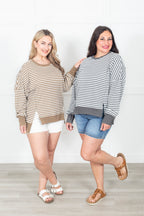 Sunny Days Striped Pullover