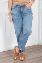 The Andrea Judy Blue Barrell Jeans