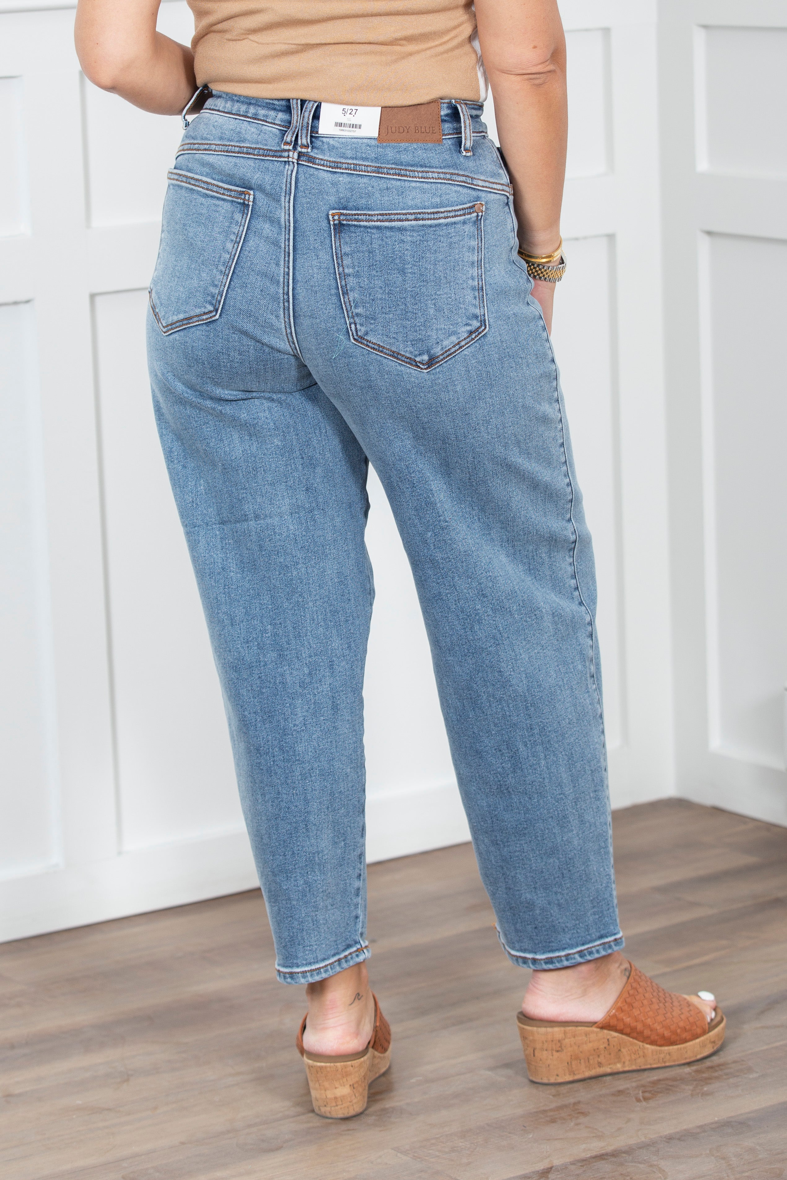 The Andrea Judy Blue Barrell Jeans