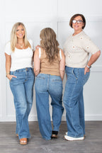The Elena Judy Blue Trouser Jeans