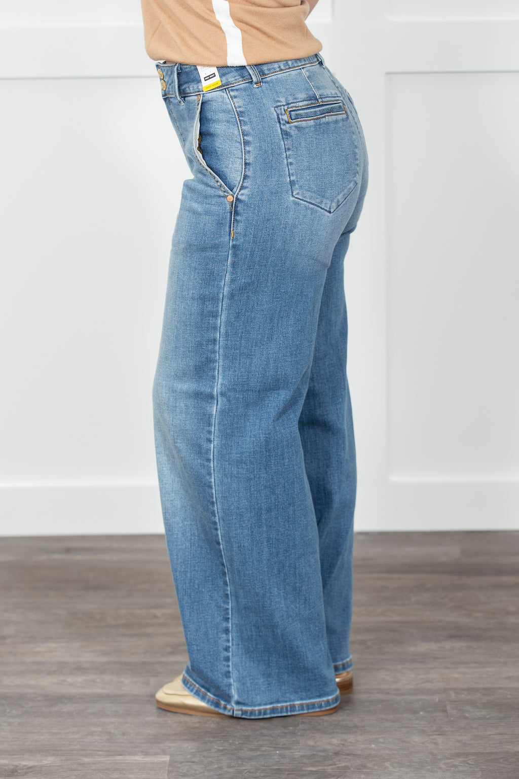 The Elena Judy Blue Trouser Jeans