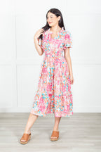 Painted Petals Floral Dress