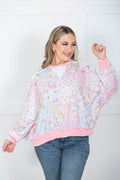 Cottage Bloom Patchwork Pullover