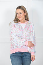 Cottage Bloom Patchwork Pullover