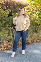 Pumpkin Patch Color Block Top