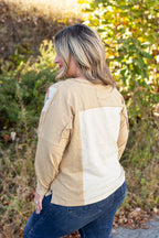 Pumpkin Patch Color Block Top