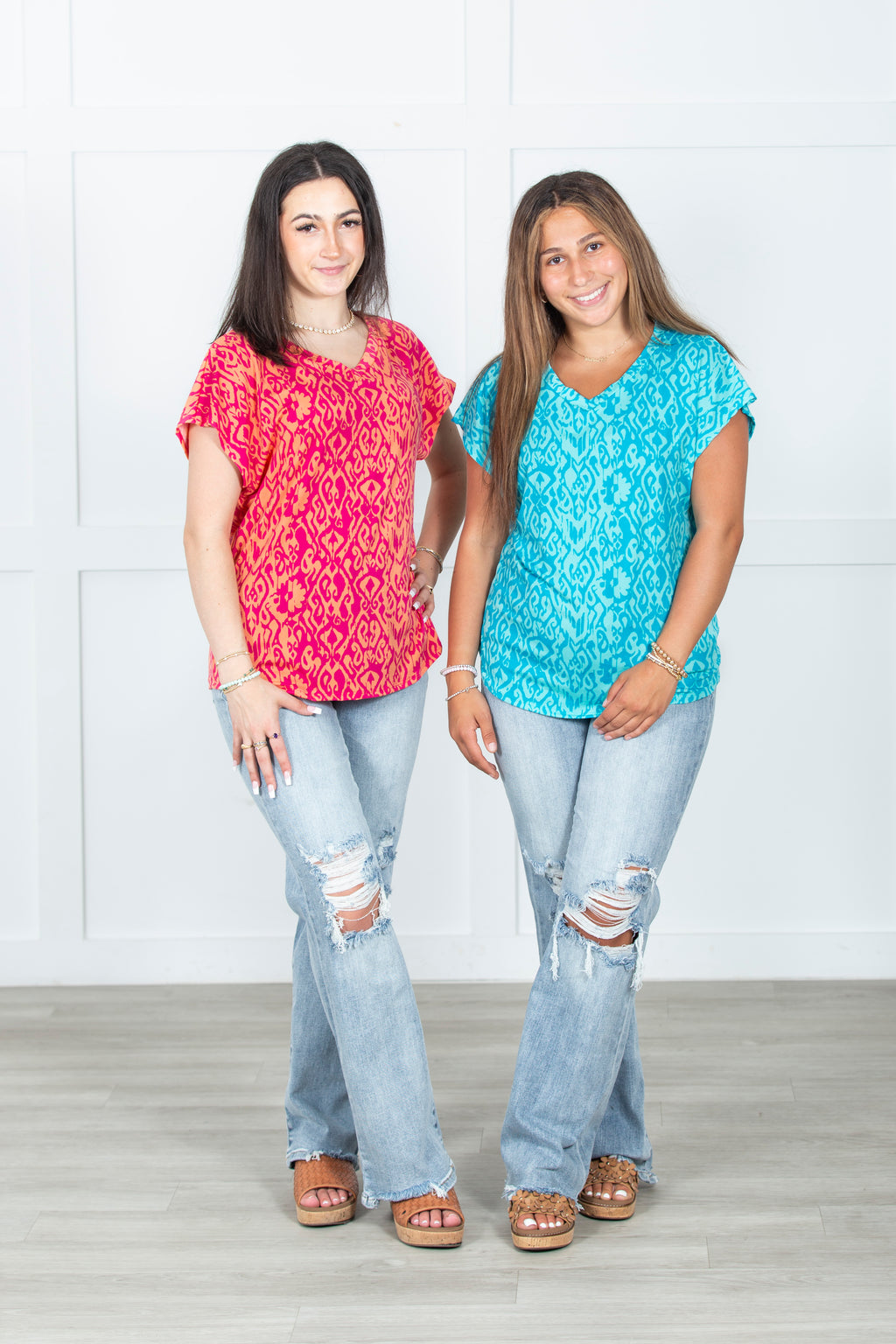 Island Escape Printed Top