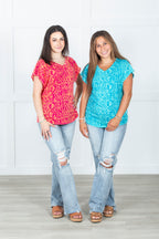 Island Escape Printed Top