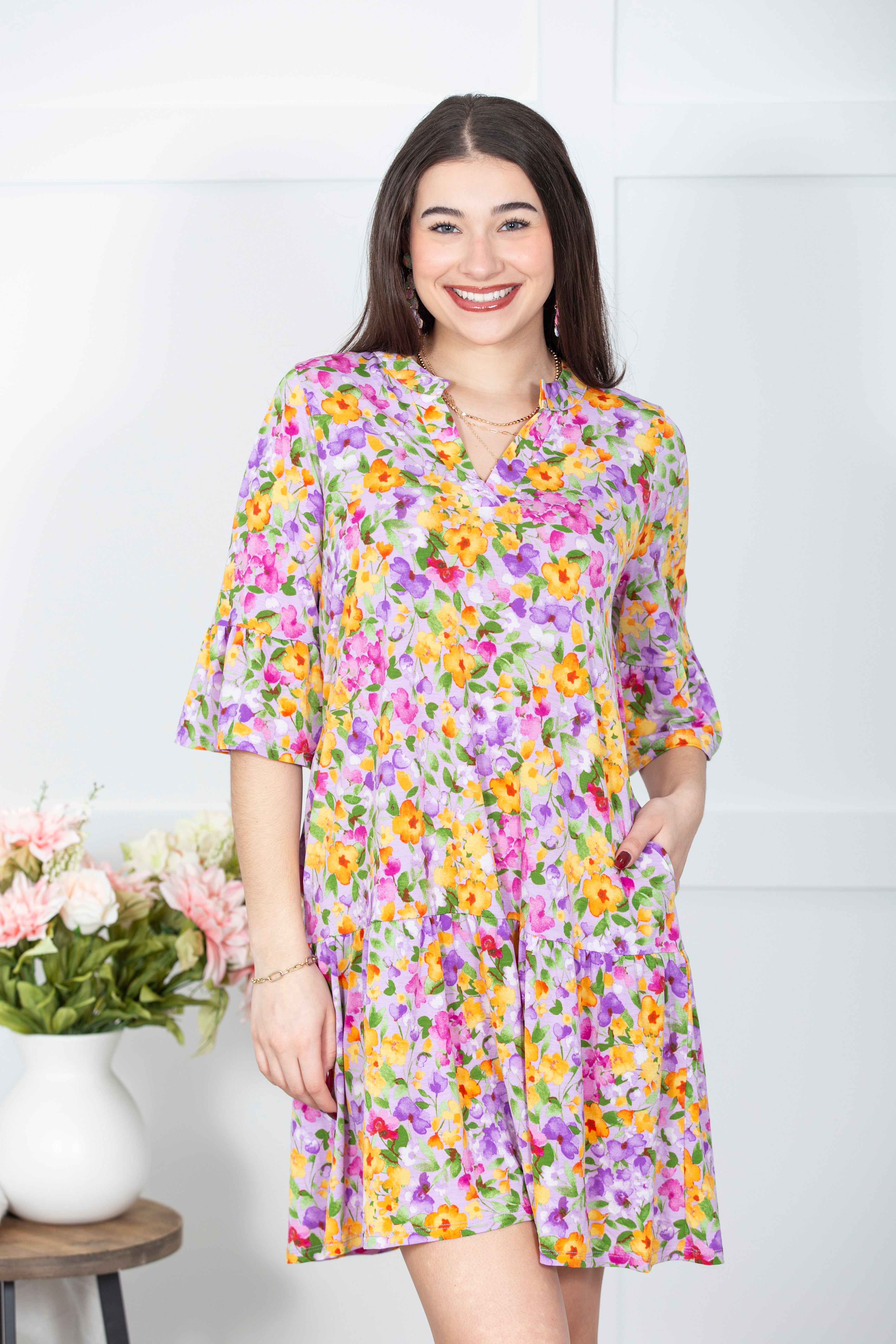 Liz Sunday Printed Dress