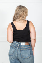Scallop Edge Knit Tank