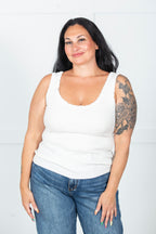 Scallop Edge Knit Tank