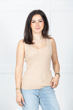 Scallop Edge Knit Tank