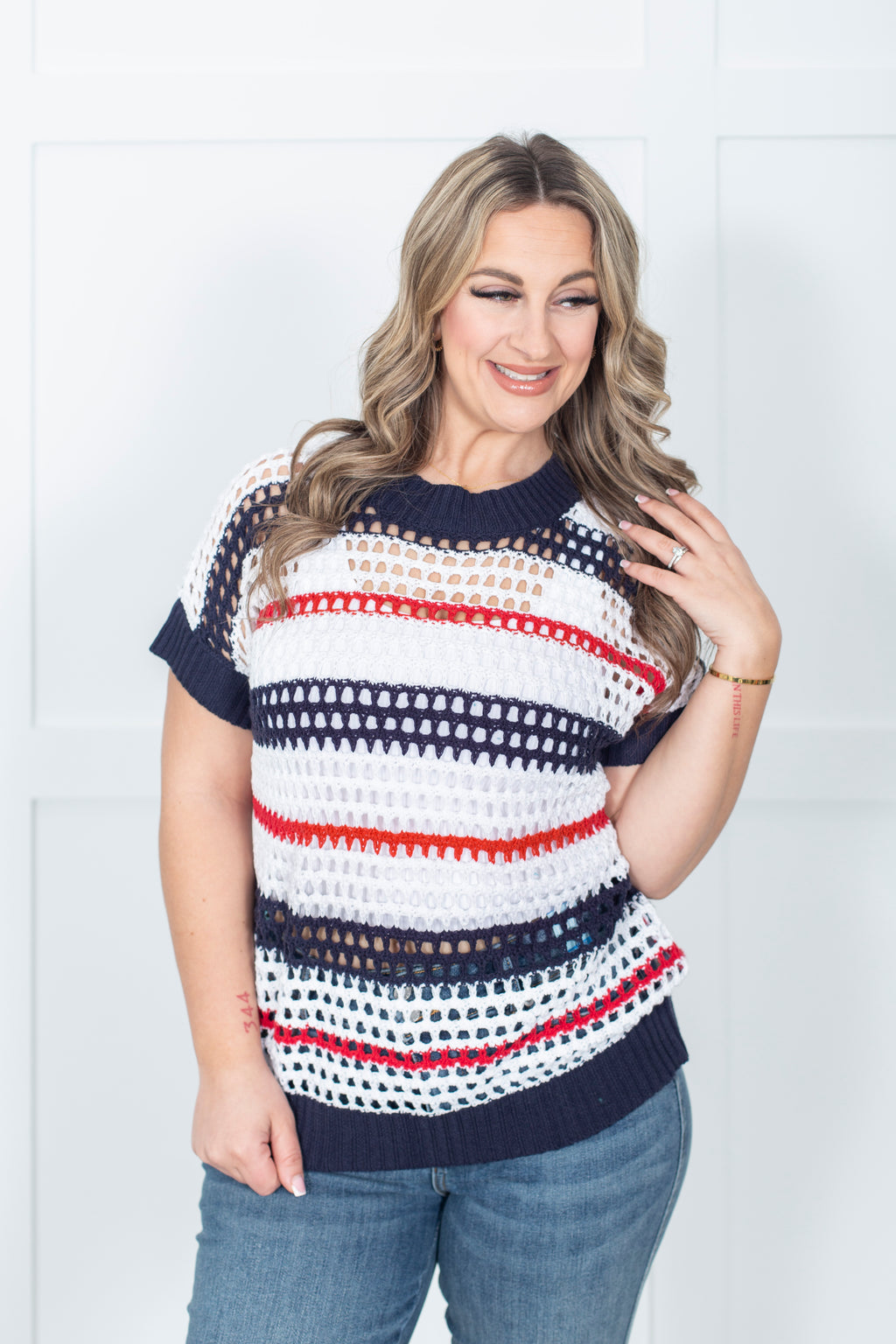 Stripes Through Town Top