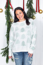 Frosted Evergreen Sweater