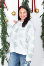 Frosted Evergreen Sweater