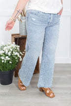 The Josie Wide Leg Mica Jean