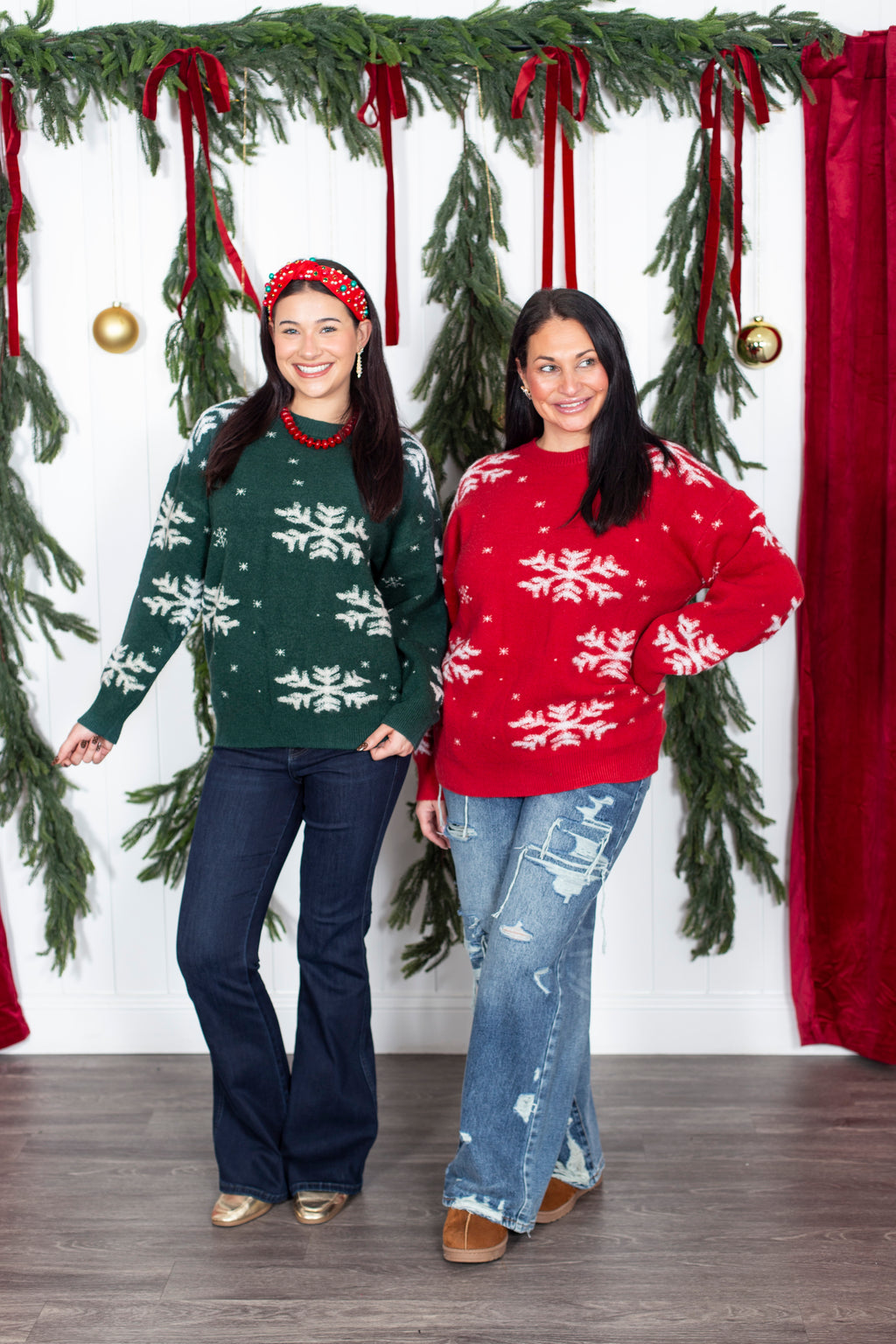 Snowflake Jacquard Pullover Sweater