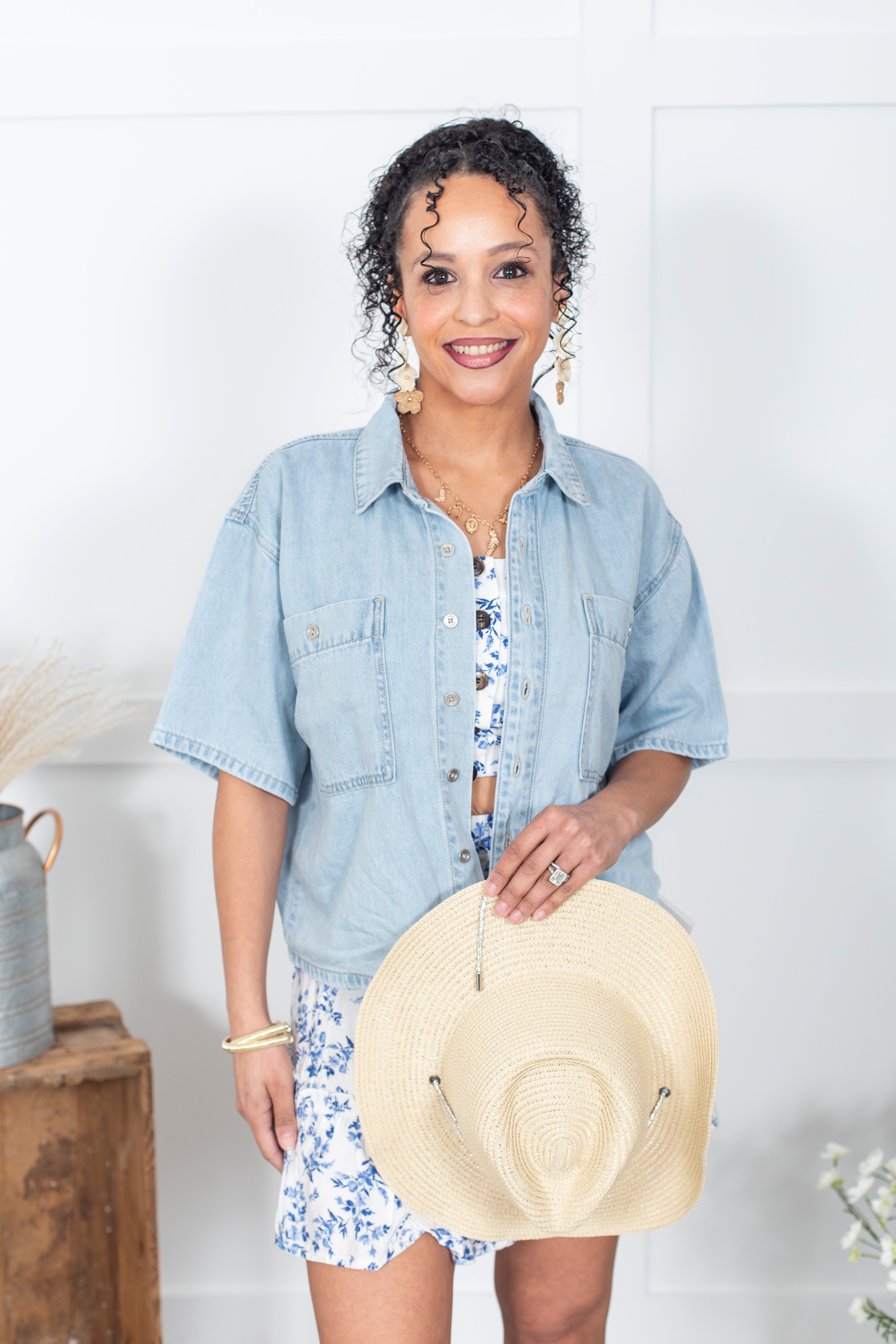 The Gina Judy Blue Featherweight Work Shirt