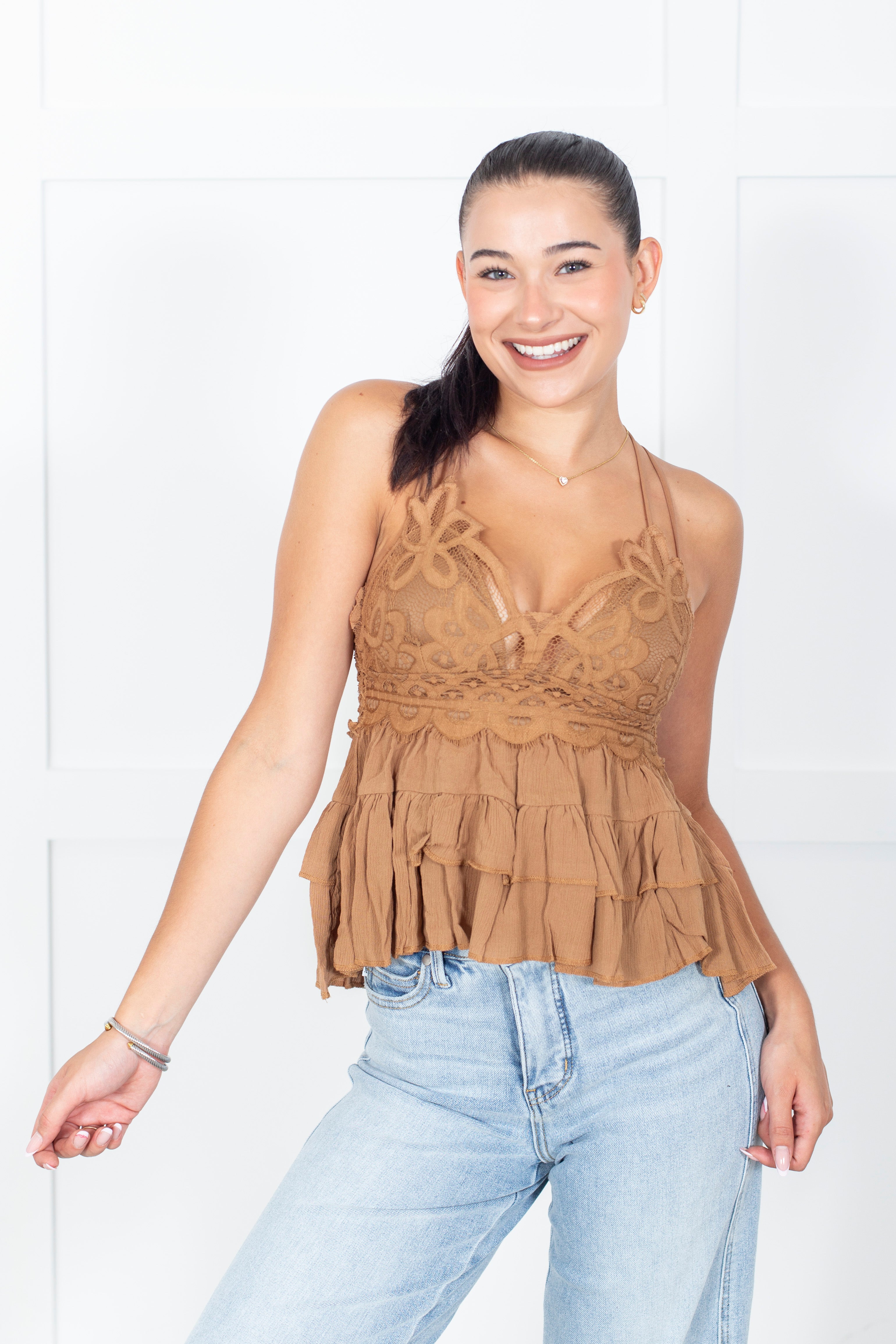 Lace To The Finish Top