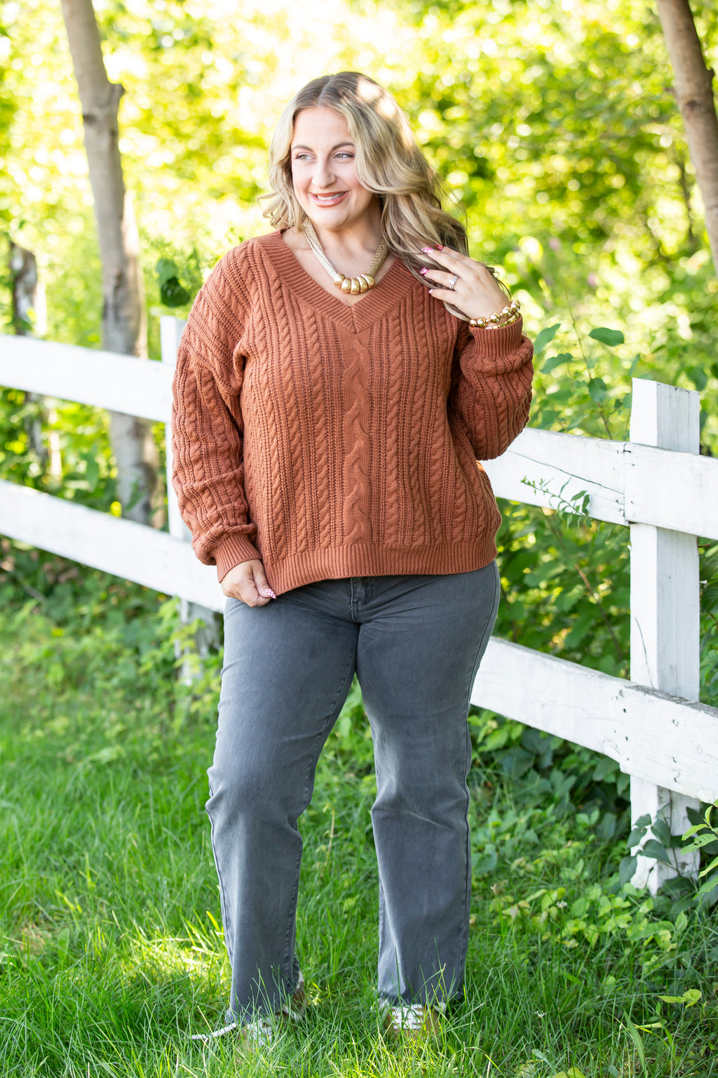Fireside V Neck Pullover
