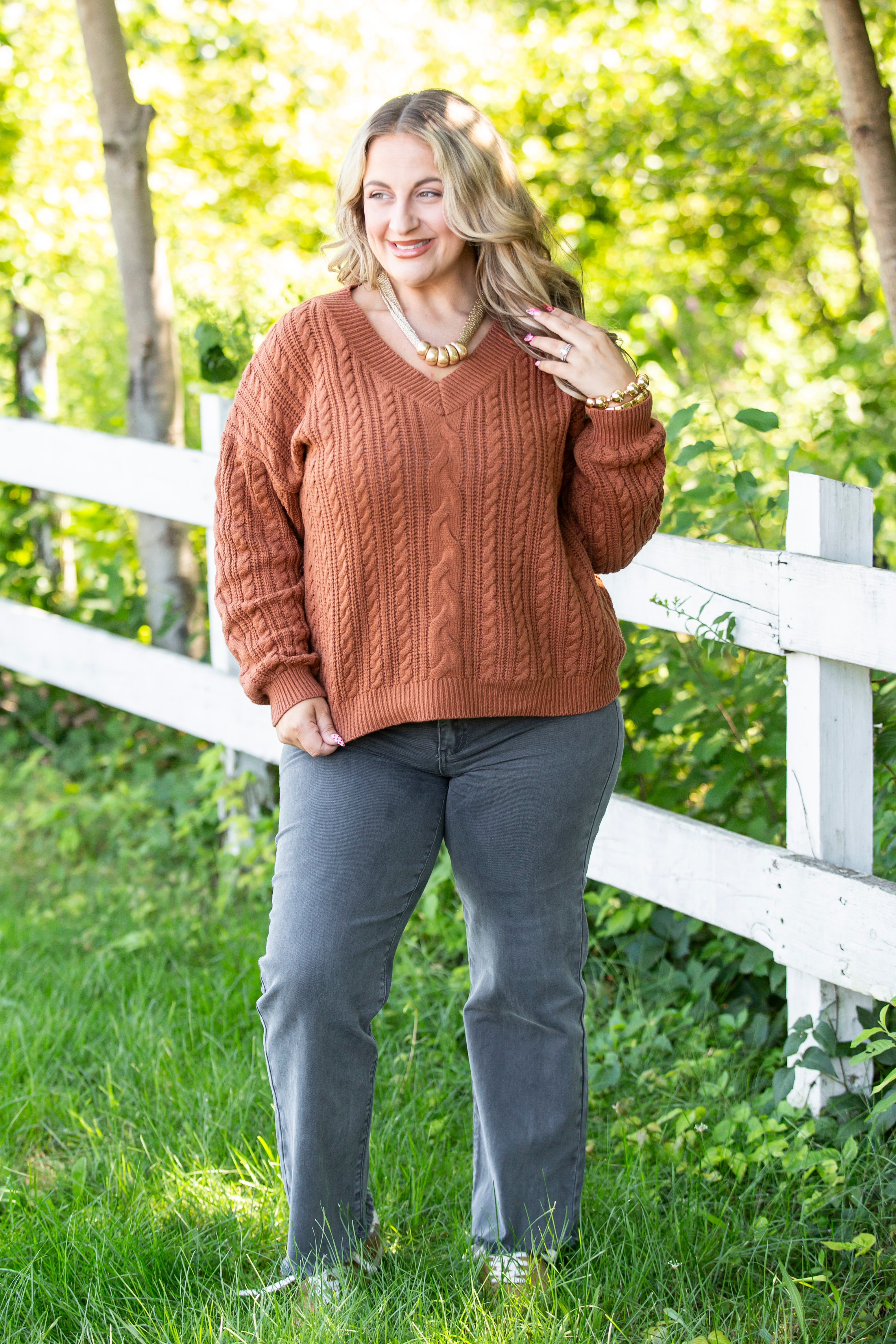 Fireside V Neck Pullover