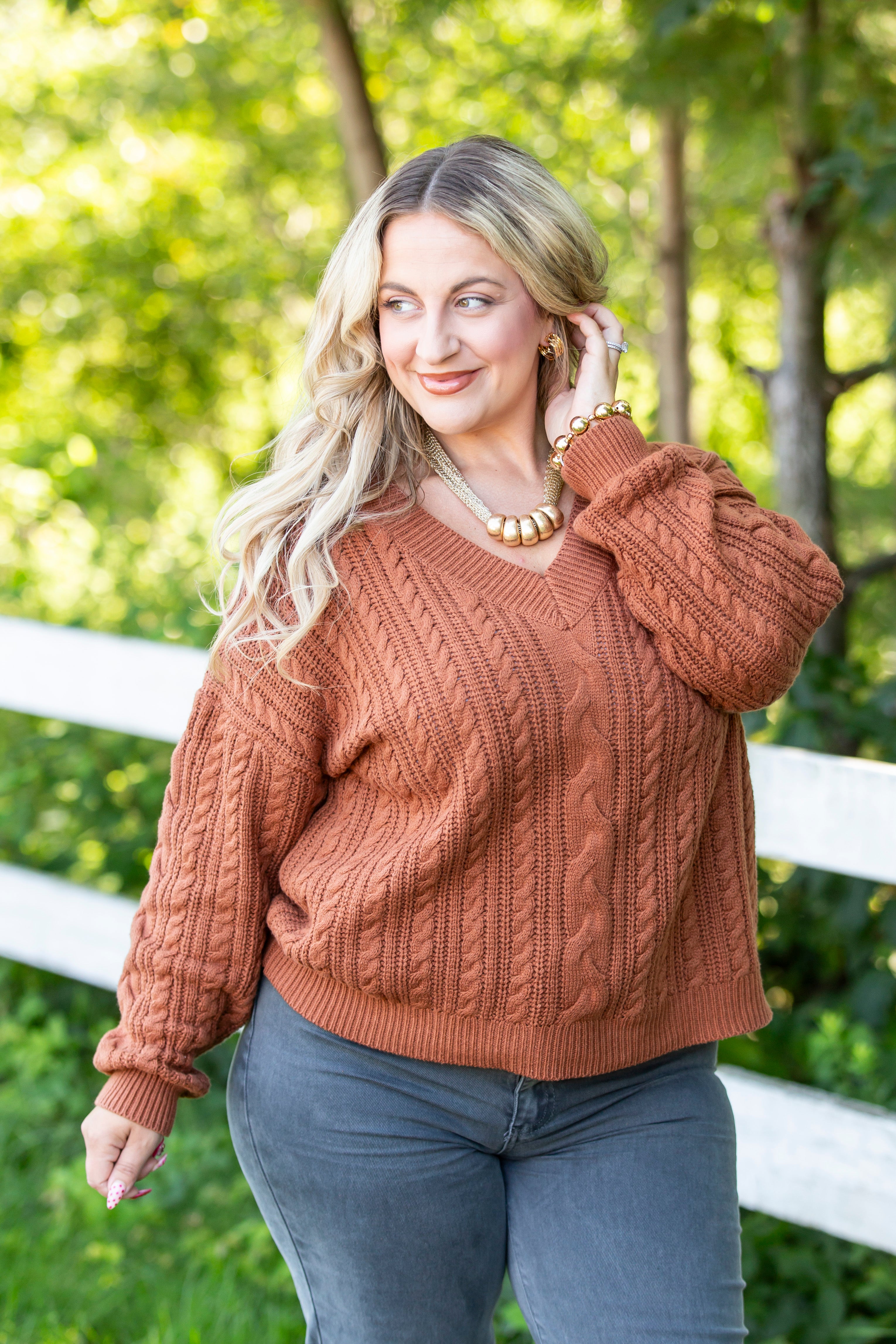 Fireside V Neck Pullover