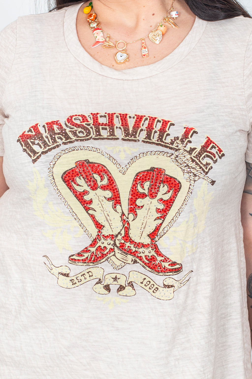 Rhinestone Boots Graphic Tee