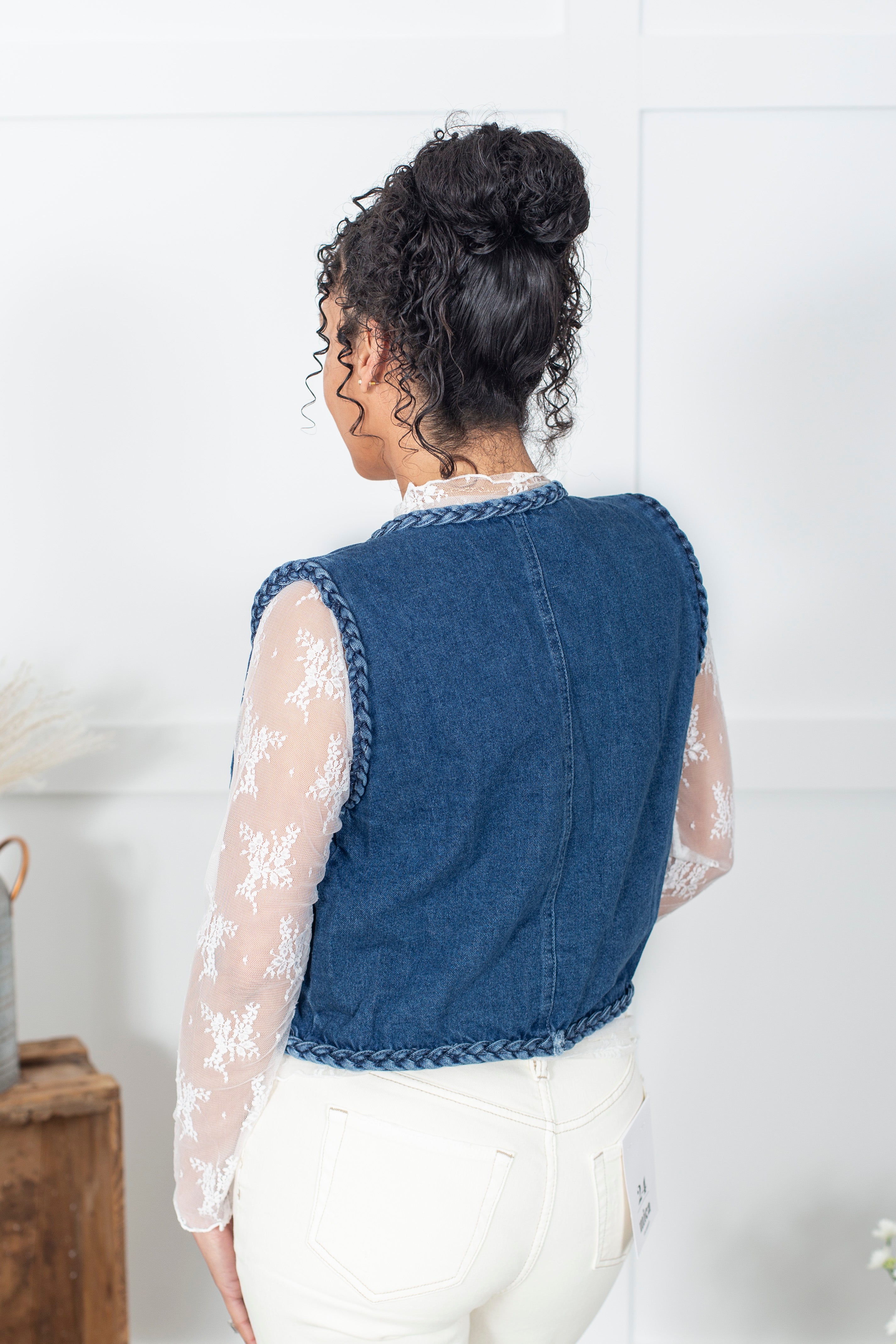 Subtle Confidence Denim Vest