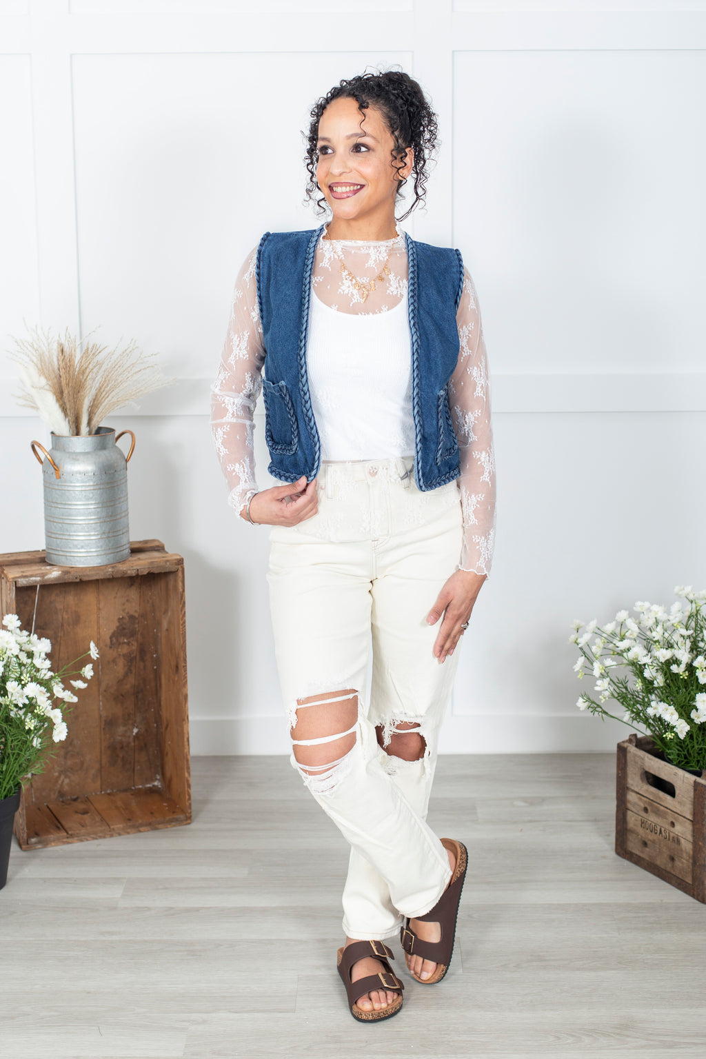Subtle Confidence Denim Vest