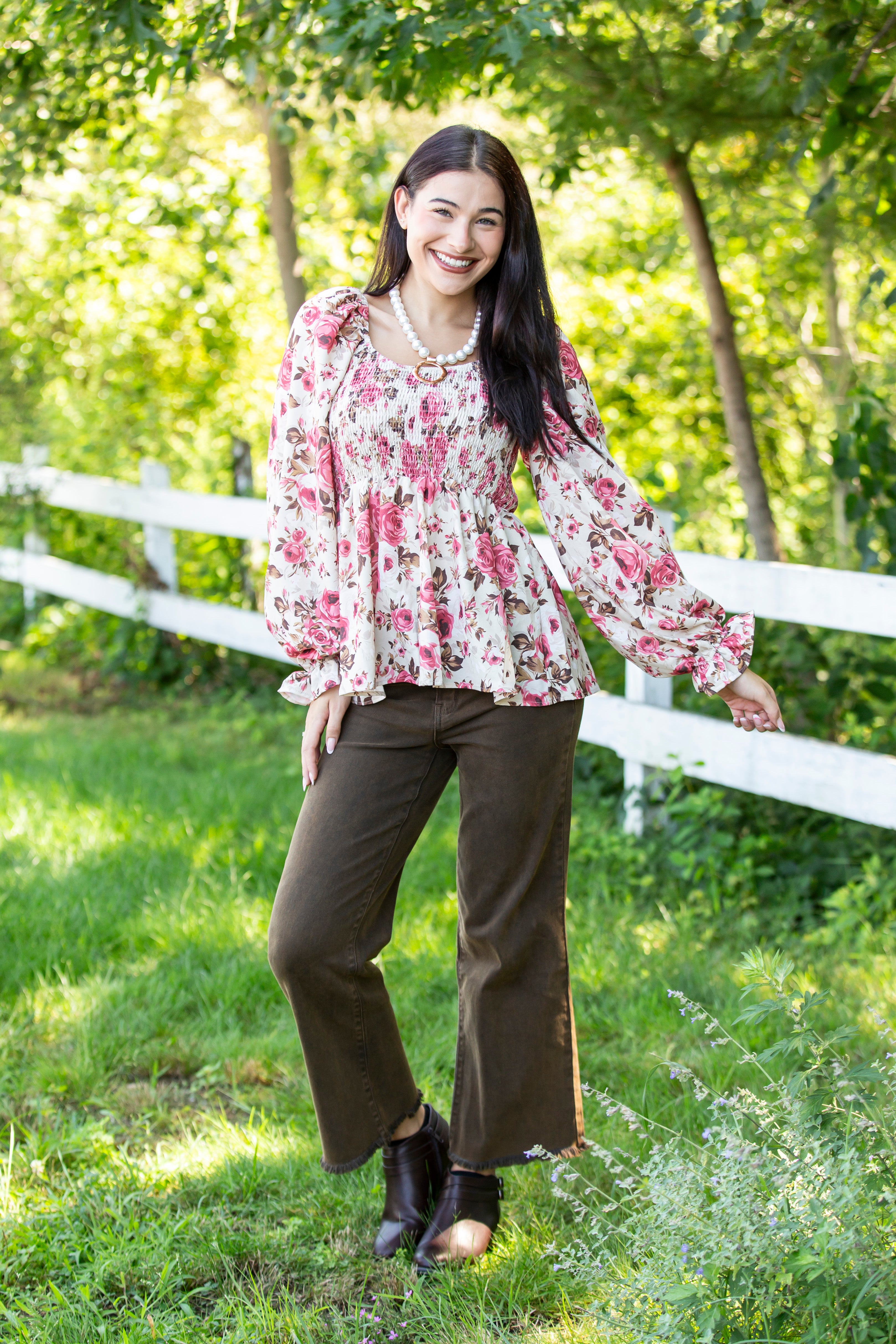 Floral Baby Doll Top