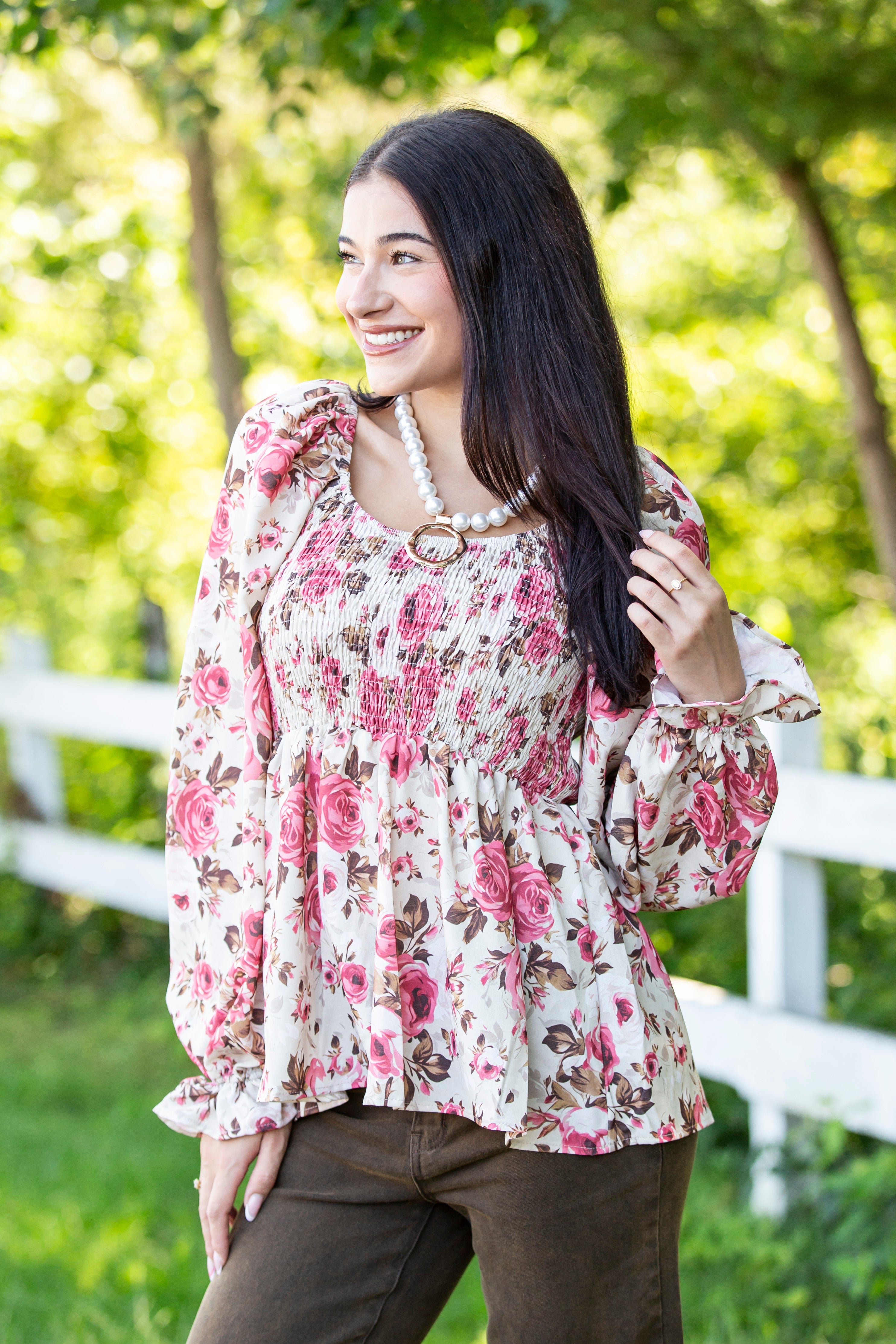 Floral Baby Doll Top