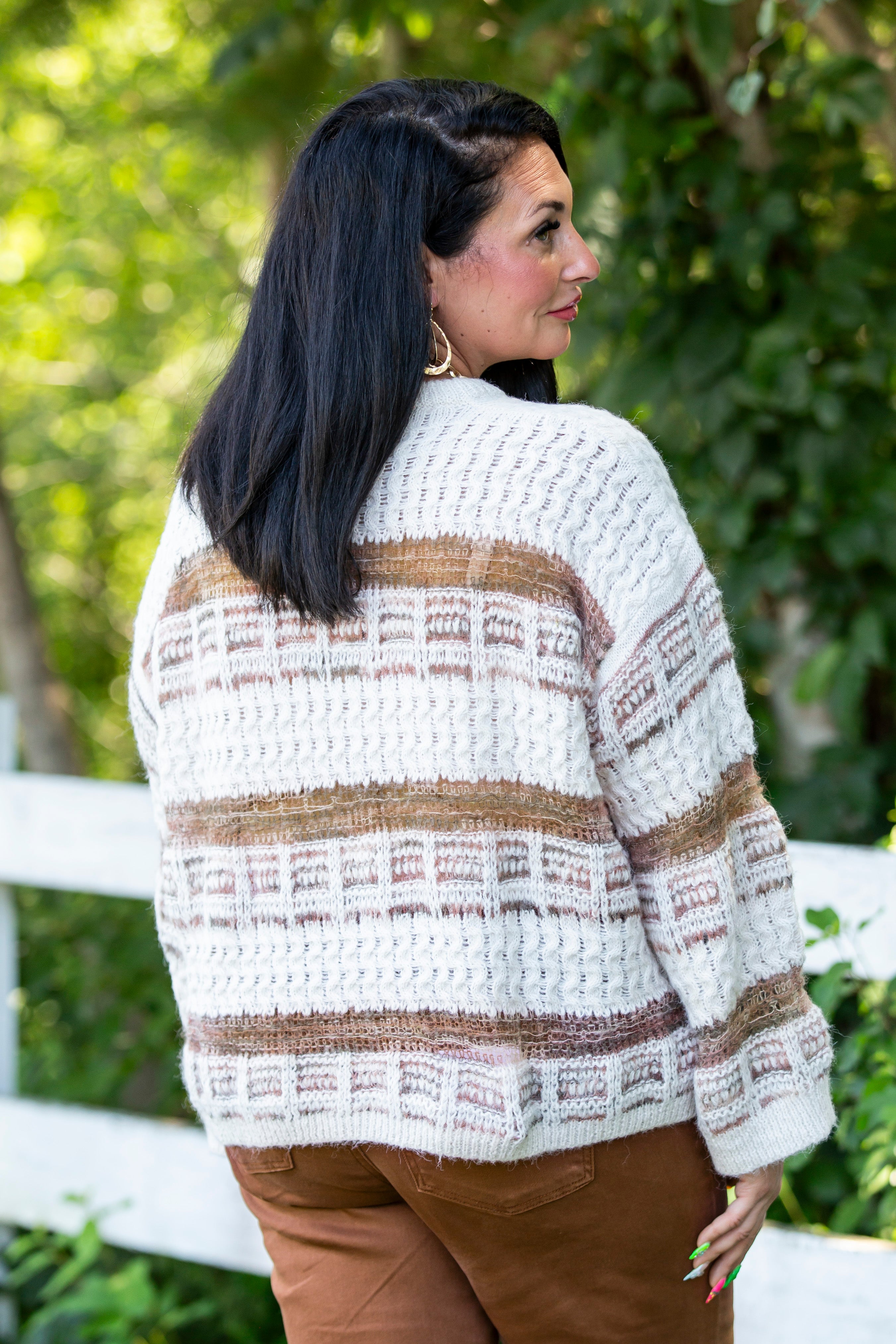 Vintage Pattern Knit Sweater