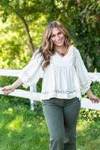 Crinkle Woven Top
