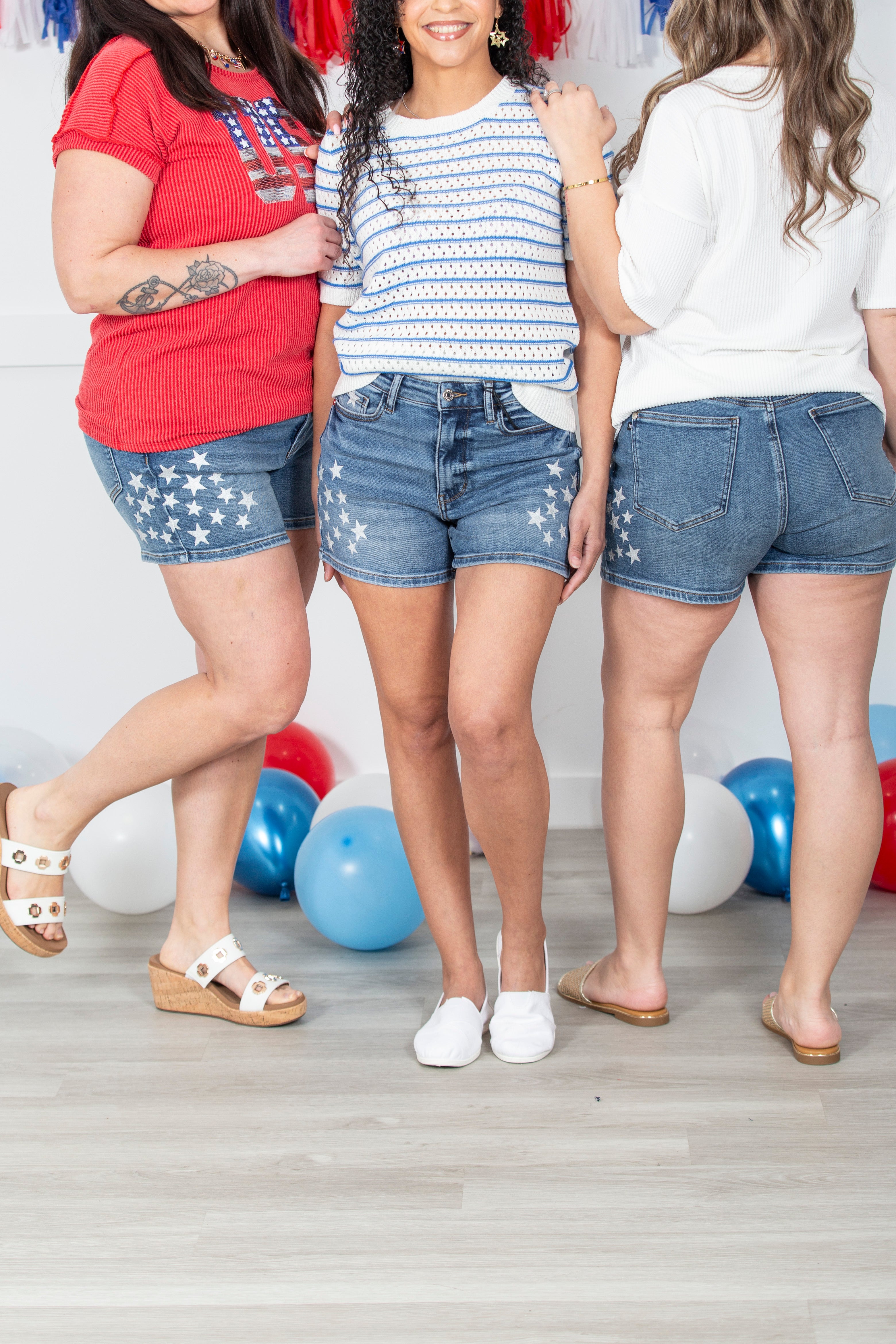 The Star Spangled Judy Blue Shorts