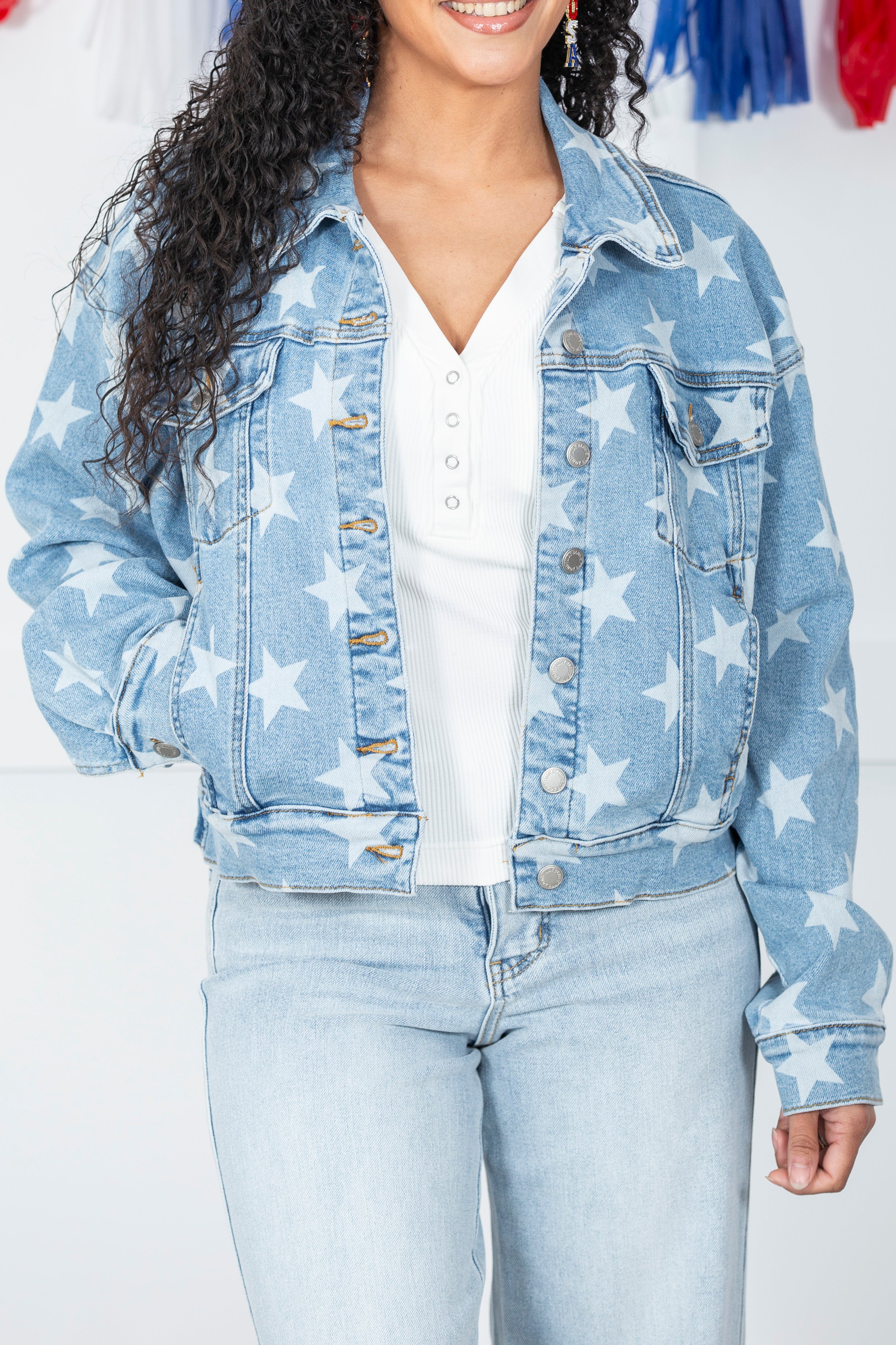 Shooting Star Judy Blue Denim Jacket
