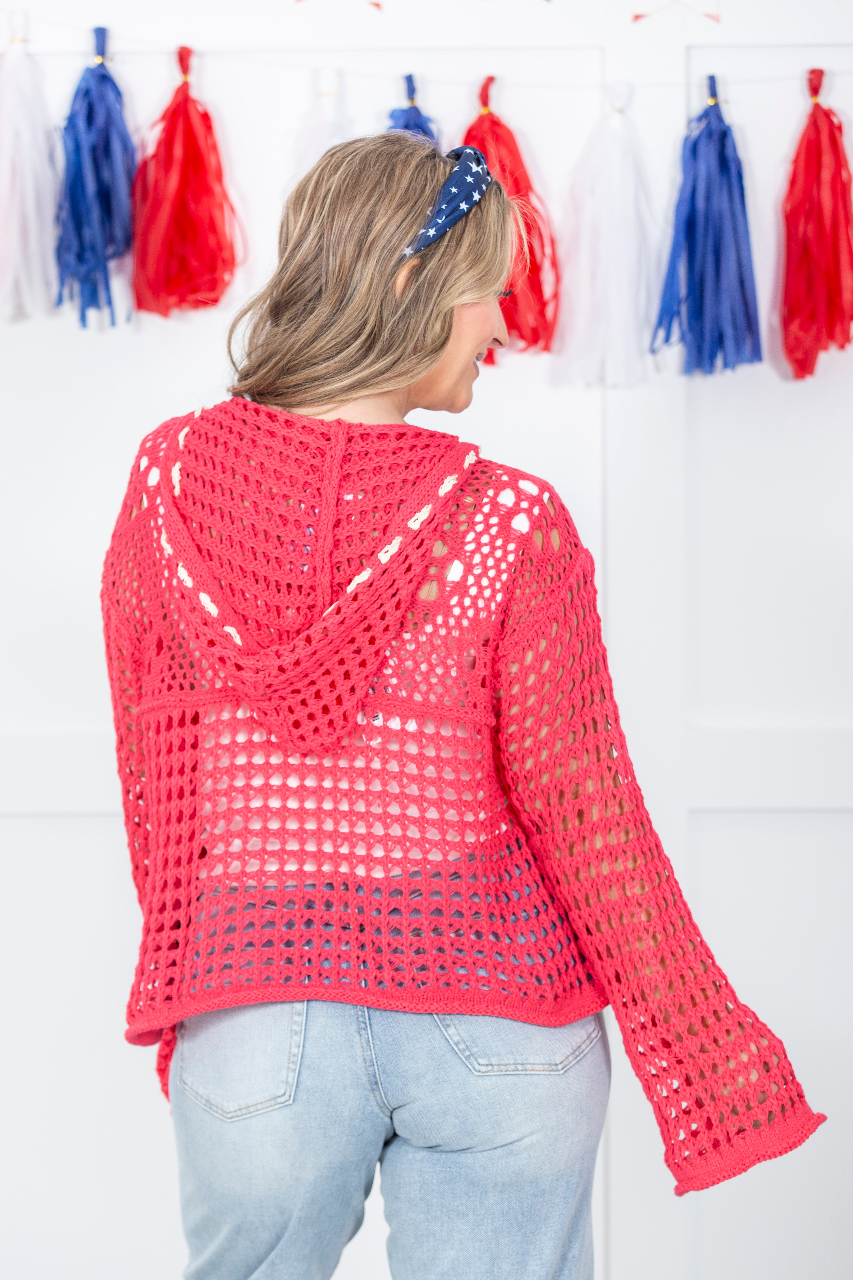 Pretty Girl Americana Hooded Sweater