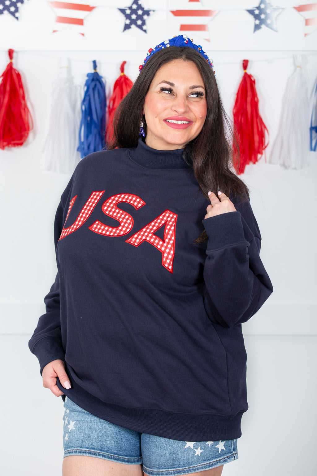 USA Mockneck Sweatshirt