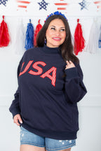 USA Mockneck Sweatshirt