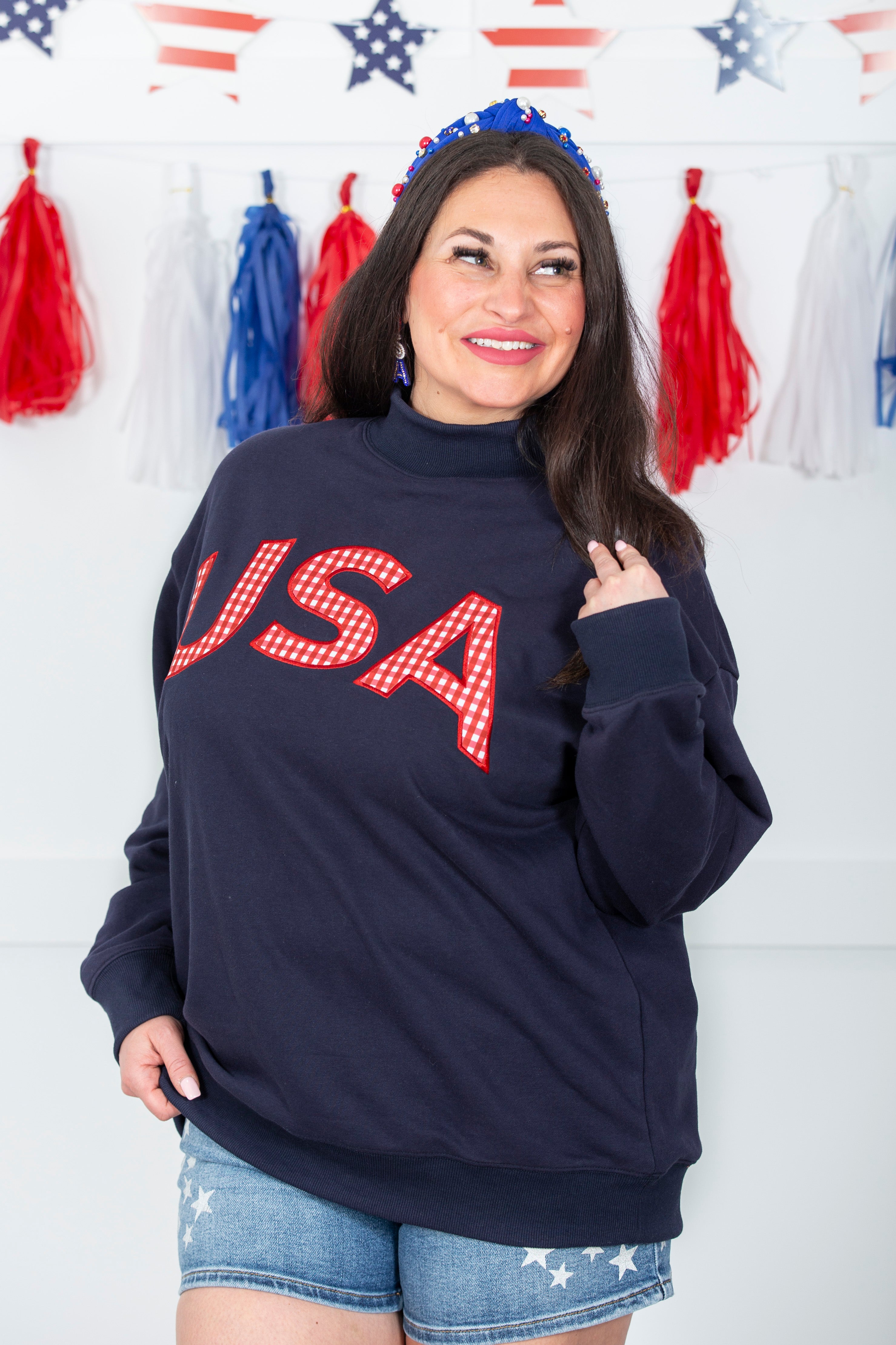 USA Mockneck Sweatshirt