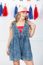 High Expectations Denim Romper