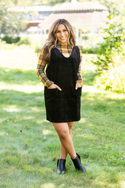 Plaid Mesh Semi Sheer Top