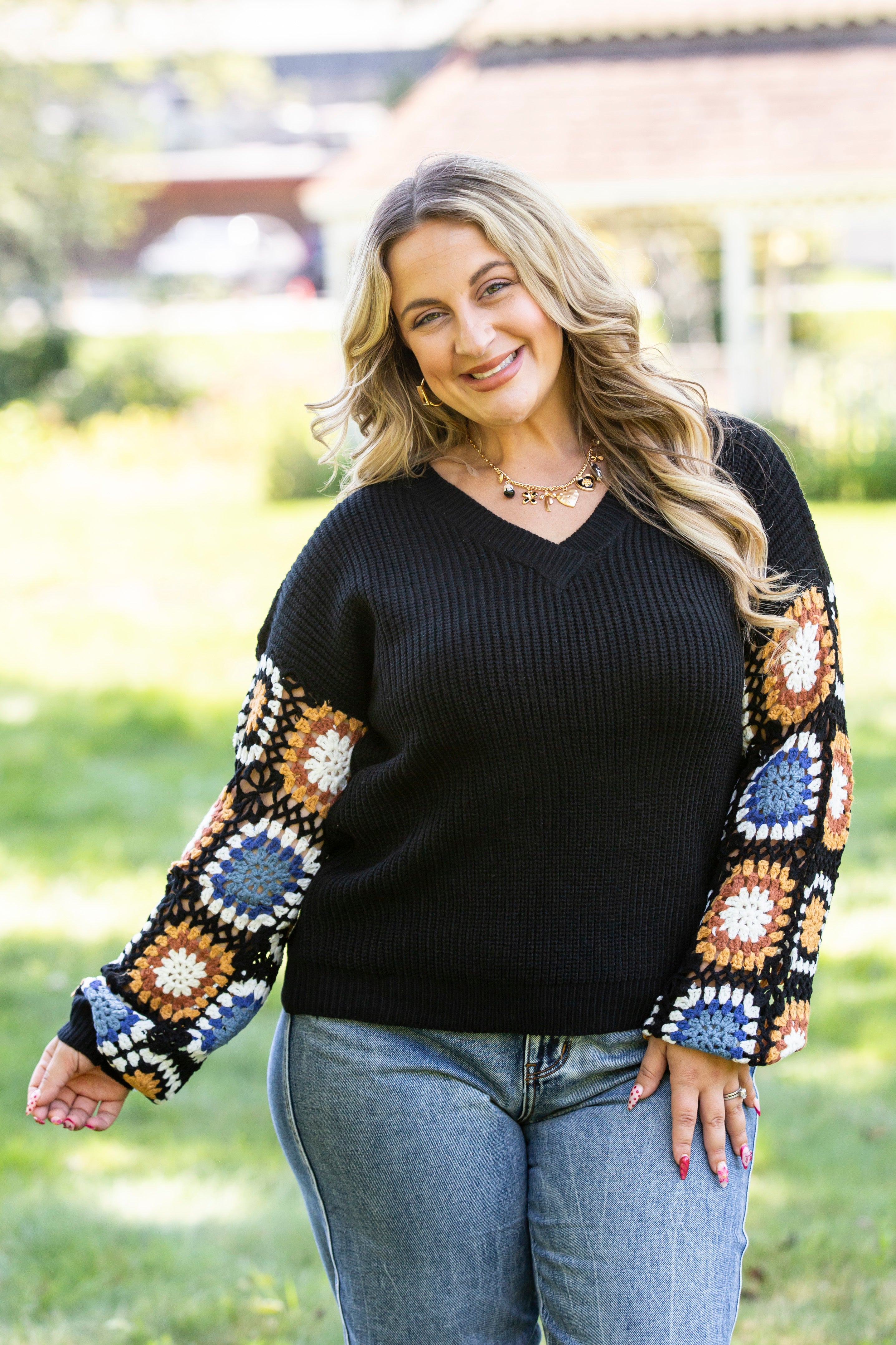 Crochet Patchwork Sweater