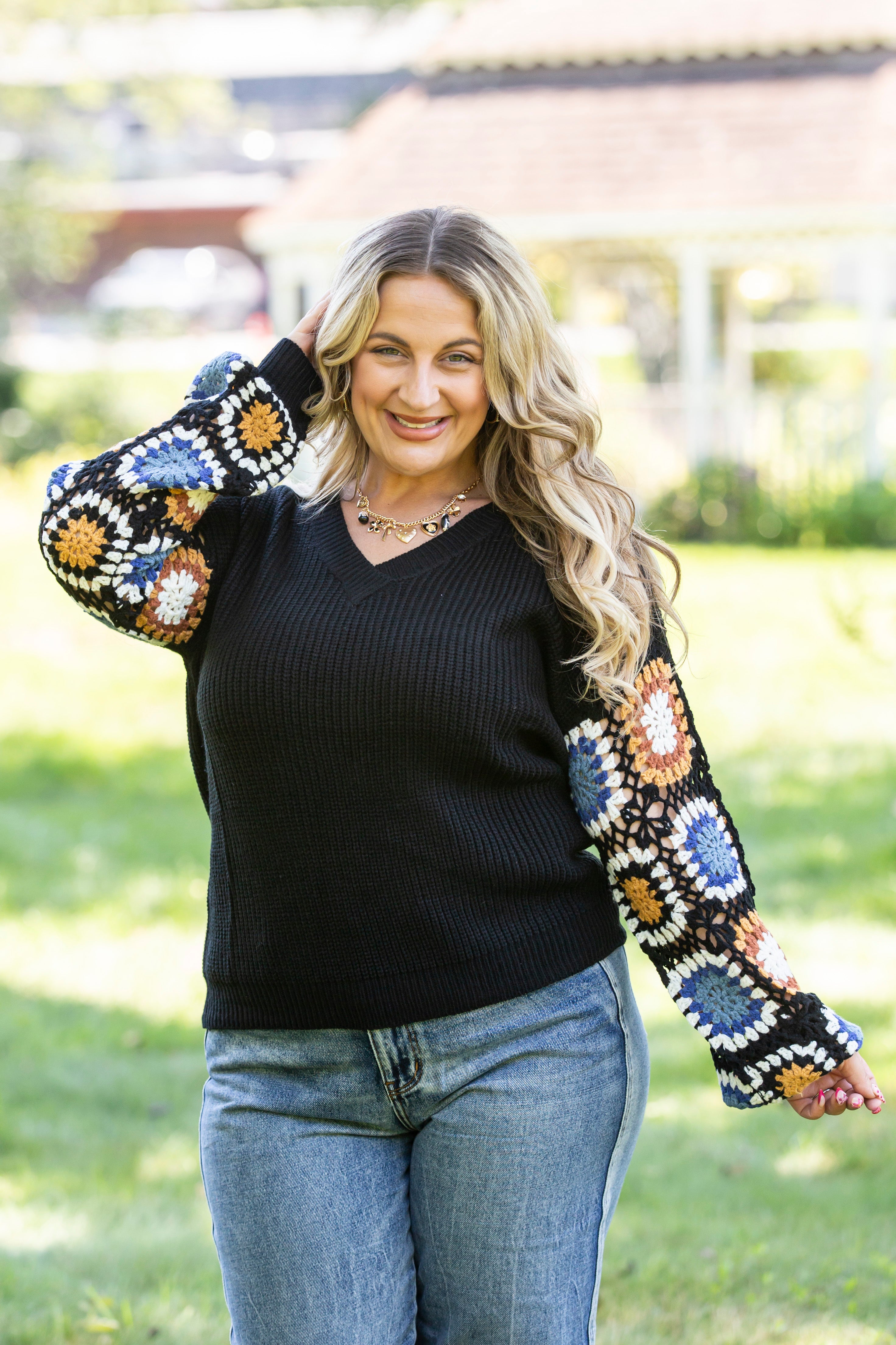 Crochet Patchwork Sweater