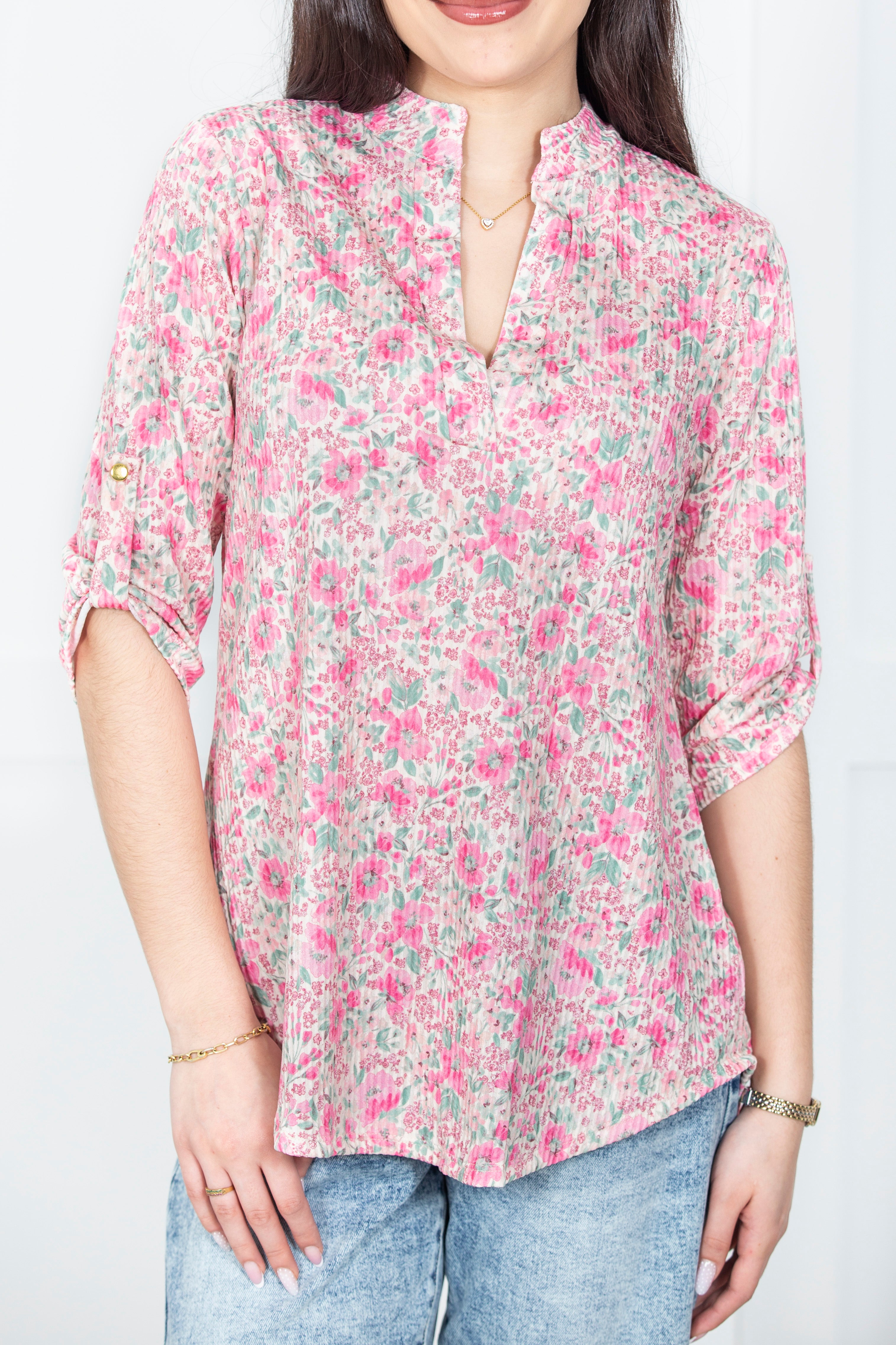 Garden Breeze Floral Blouse