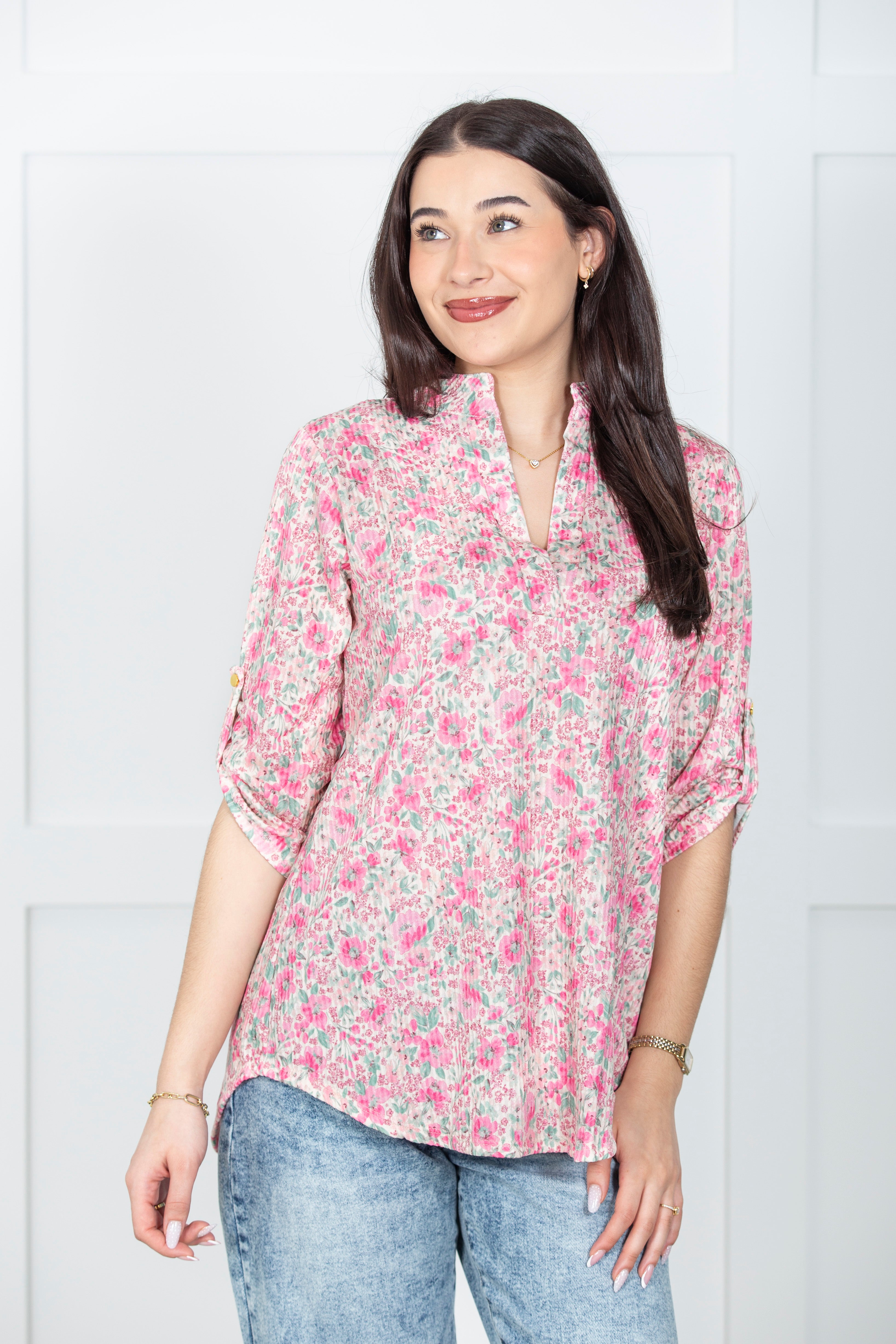 Garden Breeze Floral Blouse
