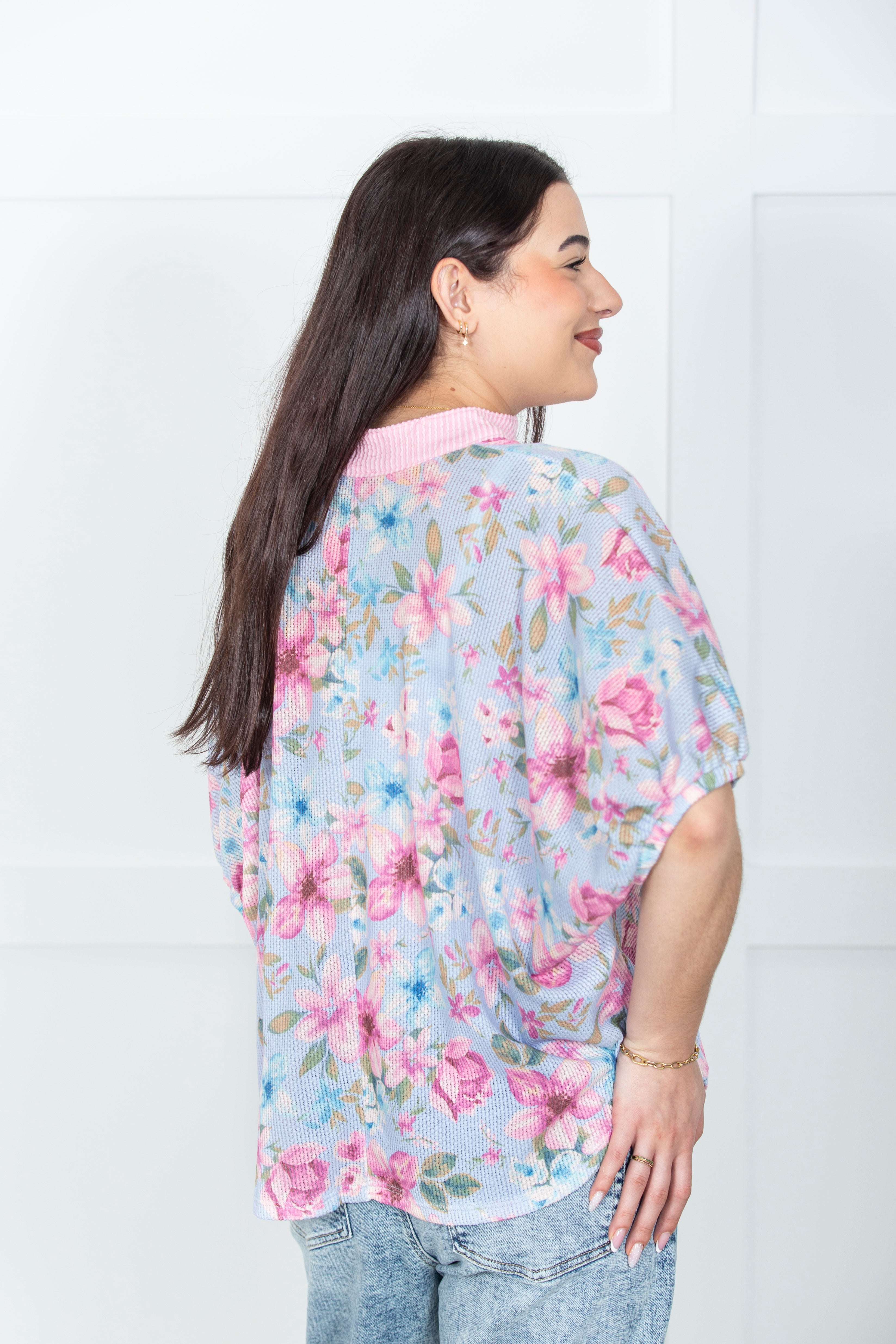 Spring Garden Waffle Top